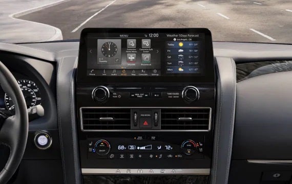 2023 Nissan Armada touchscreen and front console | Benton Nissan of Oxford in Oxford AL