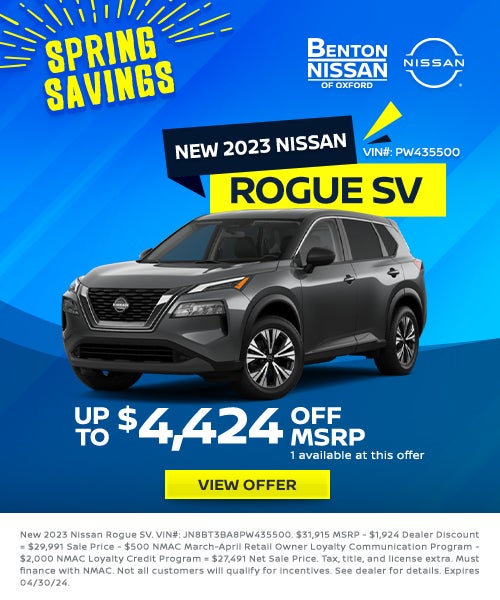 New 2023 Nissan Rogue SV
