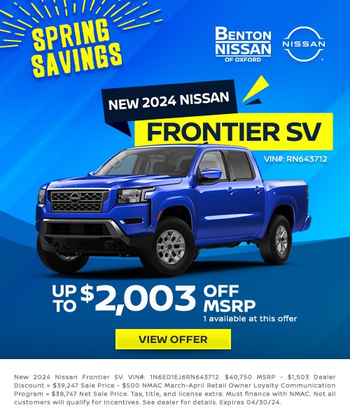 New 2024 Nissan Frontier SV