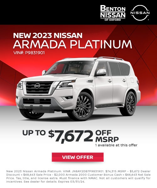 New 2023 Nissan Armada Platinum